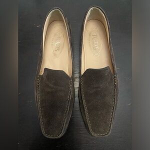 Tod's Men's Dark Brown Suede Loafers